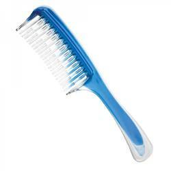 Double row hair comb - blue