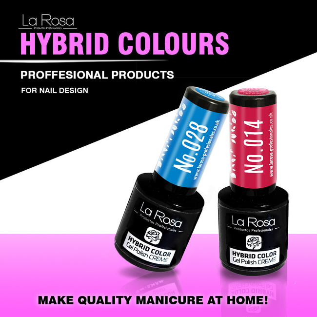 La Rosa Hybrid Gel Polish CREME Classic Red