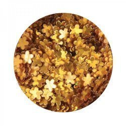 Hologram Flowers for Nail Design - Gold