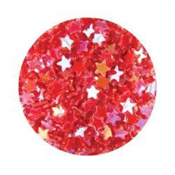 Hologram Stars for Nail Art - Red