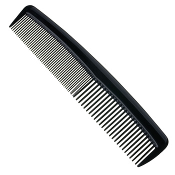 Large hair comb black, purple