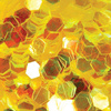 Honeycomb Hologram Glitter for Nails - Yellow