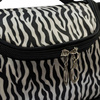 Cosmetic Organizer  Bag with Mirror Zebra
