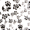 Adhesive Nail Art Decals - Zircon Black Roses