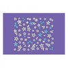 Nail stickers small blue and white flowers