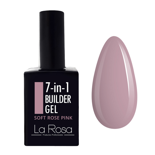 LaRosa 7-in-1 BUILDER GEL in a Bottle - SOFT ROSE PINK
