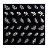 Nail stickers silver flowers with zircons