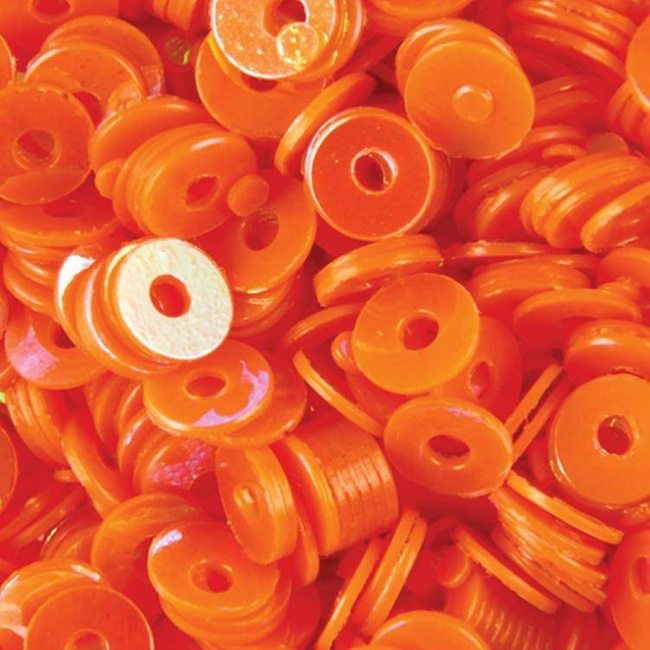 Hologram Sequins for Nail Design - Orange