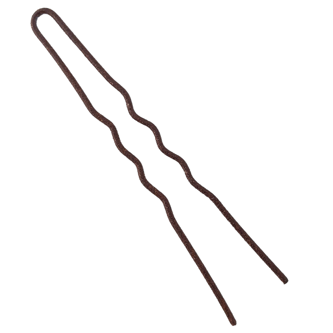 La Rosa matte brown crimson hairpiece 6.5 cm