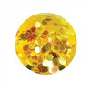 Honeycomb Hologram Glitter for Nails - Yellow