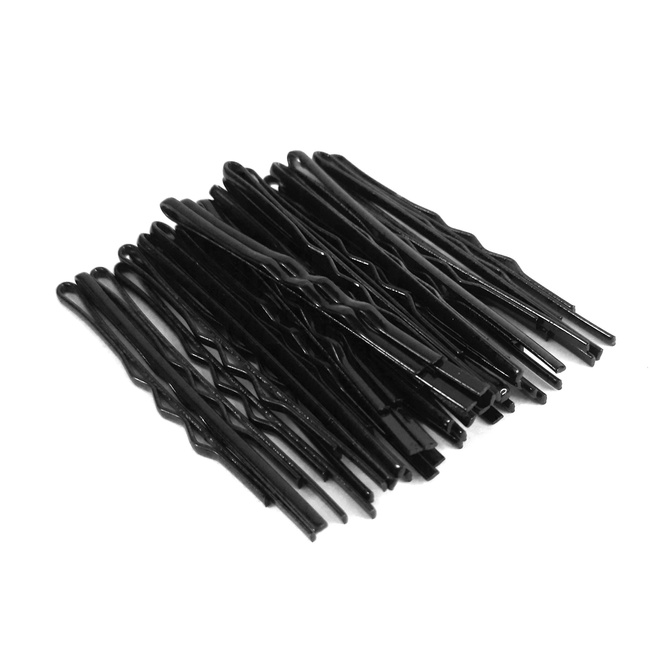 La Rosa black crimp pins 6 cm