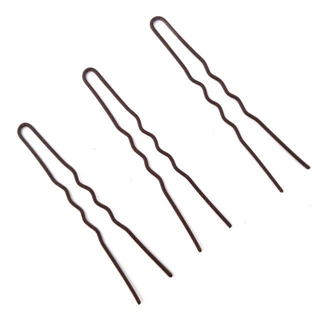 La Rosa matte brown crimson hairpiece 6.5 cm