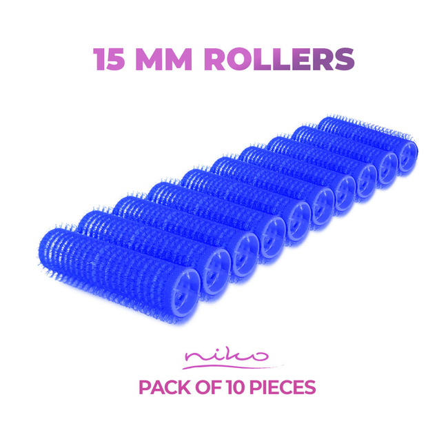 Rollers for hair with Velcro - diameter 15 mm