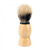 Natural bristle shaving brush