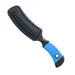 Profiled hairbrush with ribbed handle