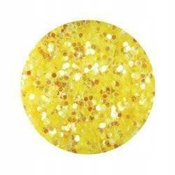 Honeycomb Hologram Glitter for Nails - Yellow