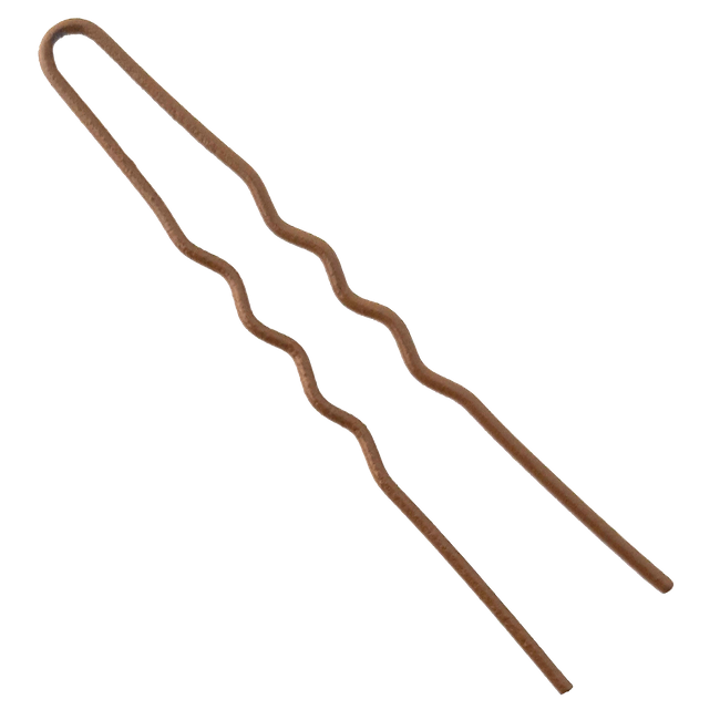 La Rosa matte gold crimson hairpiece 6.5 cm