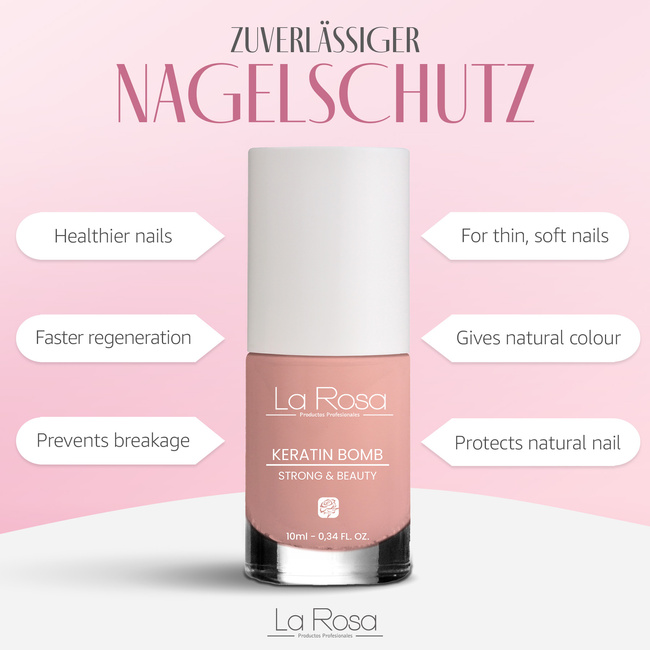La Rosa Nail KERATIN BOMB, 10 ml
