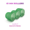 Large rollers for hair with Velcro - diameter 61 mm