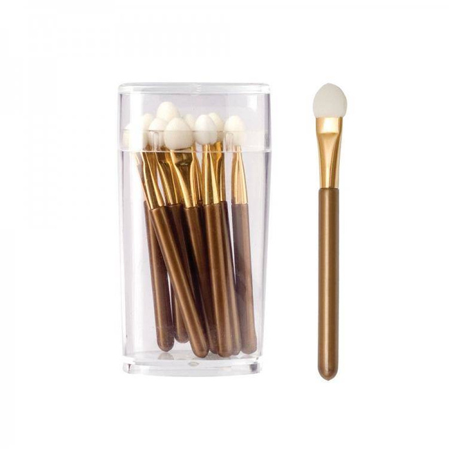 Eyeshadow Sponge Applicator in Container - 10 pcs