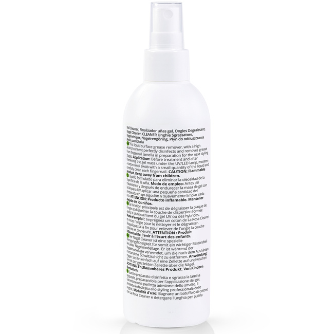 LaRosa CLEANER Nail Cleanser for gel nails 250ml SPRAY, lemon scent