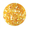 Honeycomb Hologram Glitter for Nails - Yellow