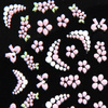 Nail stickers pink white patterns