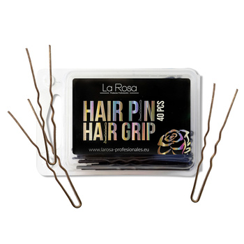 La Rosa 6.5 cm gold crimson hairpiece