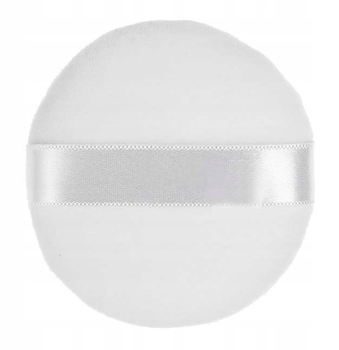 Puff with Ribbon and White Rose