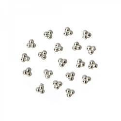 Zircon Nail Art Crystals - Silver Flower