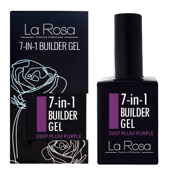 LaRosa 7-in-1 BUILDER GEL in a Bottle - DEEP PLUM PURPLE