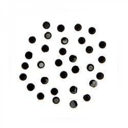 Zircon Nail Art Crystals - Black Dots