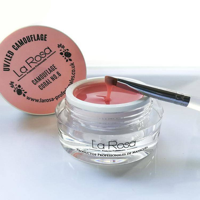 Nail Builder Gel UV LED Camouflage No. 6 Coral - 15 ml