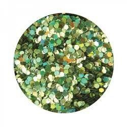 Honeycomb Hologram Glitter for Nails - Green