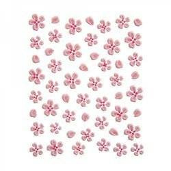Nail stickers Super Pink Flowers