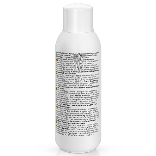 LaRosa COSMETIC ACETONE 500 ml The strongest formula with additives that protect nails and the skin around the nails.