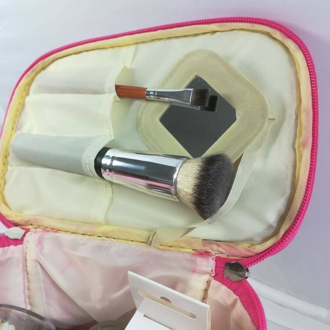 Pink Makeup Case with a Mirror