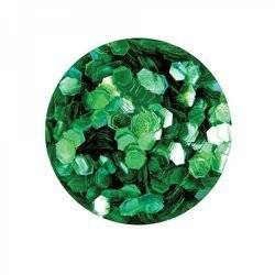 Honeycomb Hologram Glitter for Nails - Green