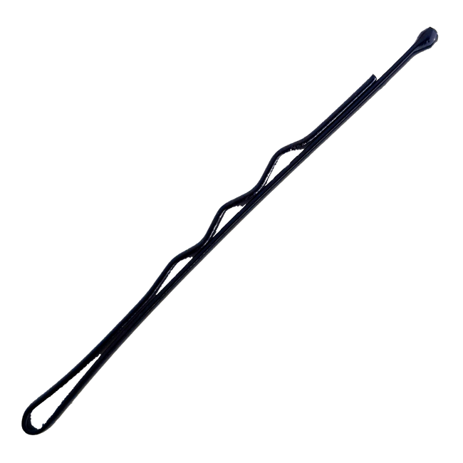 La Rosa black crimped hairpins with ball 6 cm