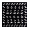Silver nail stickers with cubic zirconia