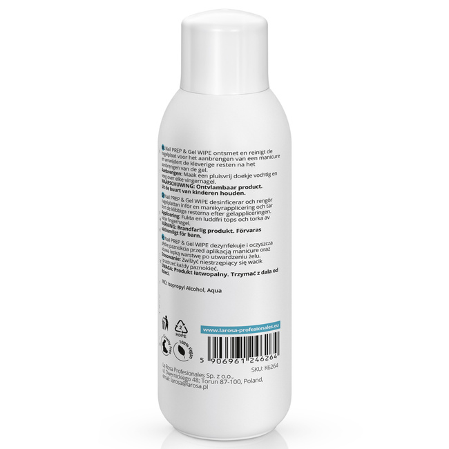 LaRosa IPA CLEANER 500 ml – Nail Prep & Gel Wipe – Gentle & Effective