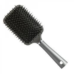 Hair brush large rectangular graphite