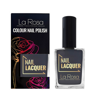 La Rosa nail polish - Dark Grey 15 ml.