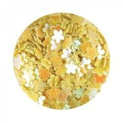 Hologram Flowers for Nail Design - Yellow