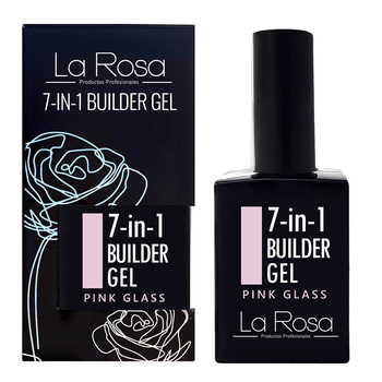 LaRosa 7-in-1 BUILDER GEL in a Bottle - PINK GLASS