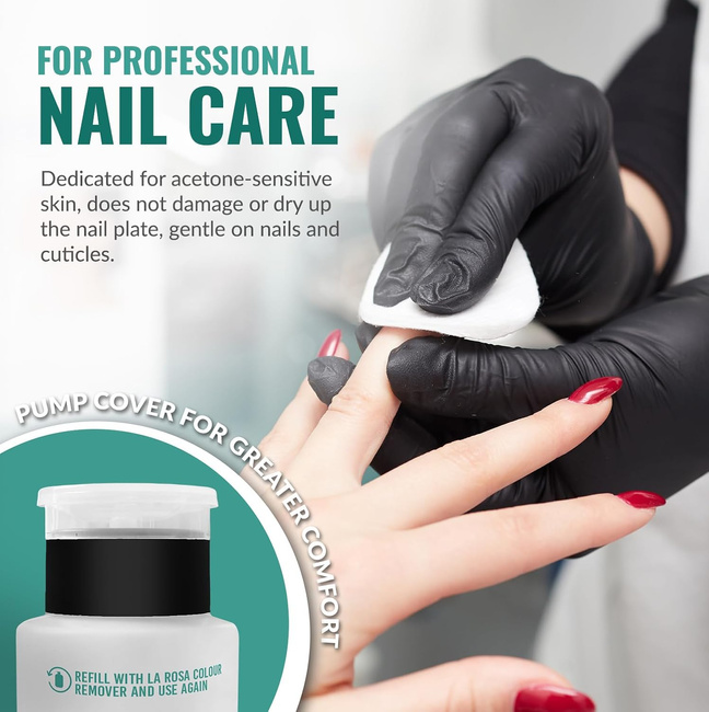 Non-acetone nail polish remover – pump bottle and refill 1190 ml