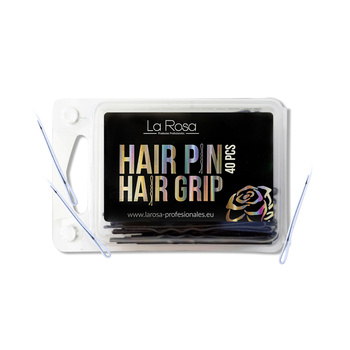 La Rosa white hair pins 4 cm