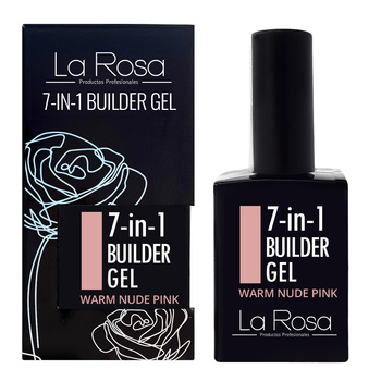 LaRosa 7-in-1 BUILDER GEL in a Bottle - WARM NUDE PINK