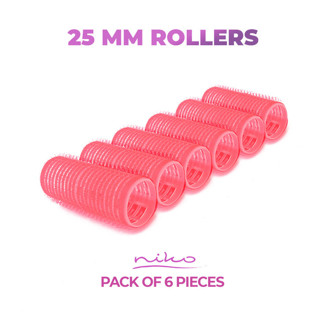 Rollers for hair with Velcro - diameter 25 mm