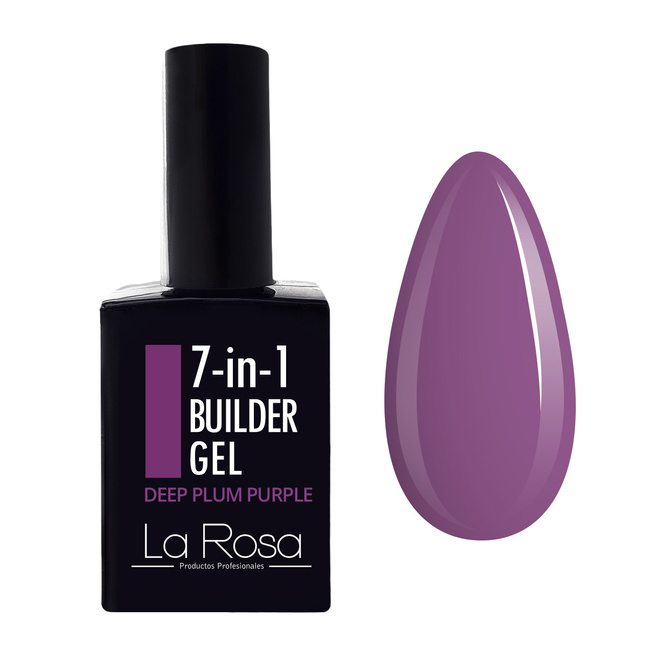 LaRosa 7-in-1 BUILDER GEL in a Bottle - DEEP PLUM PURPLE